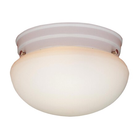 Thomas Ceiling Essentials 8'' Wide 1Light Flush Mount, White SL3258